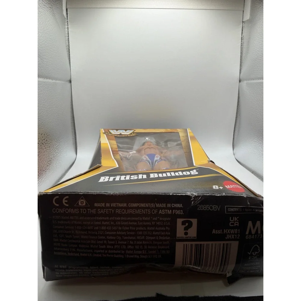 WWE Legends Series 29 British Bulldog Elite Collection Mattel Action Figure NEW